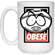 Drinkware White / One Size Obese 15oz Mug