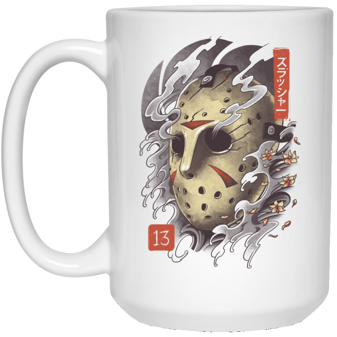 Drinkware White / One Size Oni Jason Mask 15oz Mug