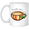 Drinkware White / One Size Pumpkin Spice Chai Tea 11oz Mug