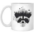 Drinkware White / One Size Raccoon Art 11oz Mug