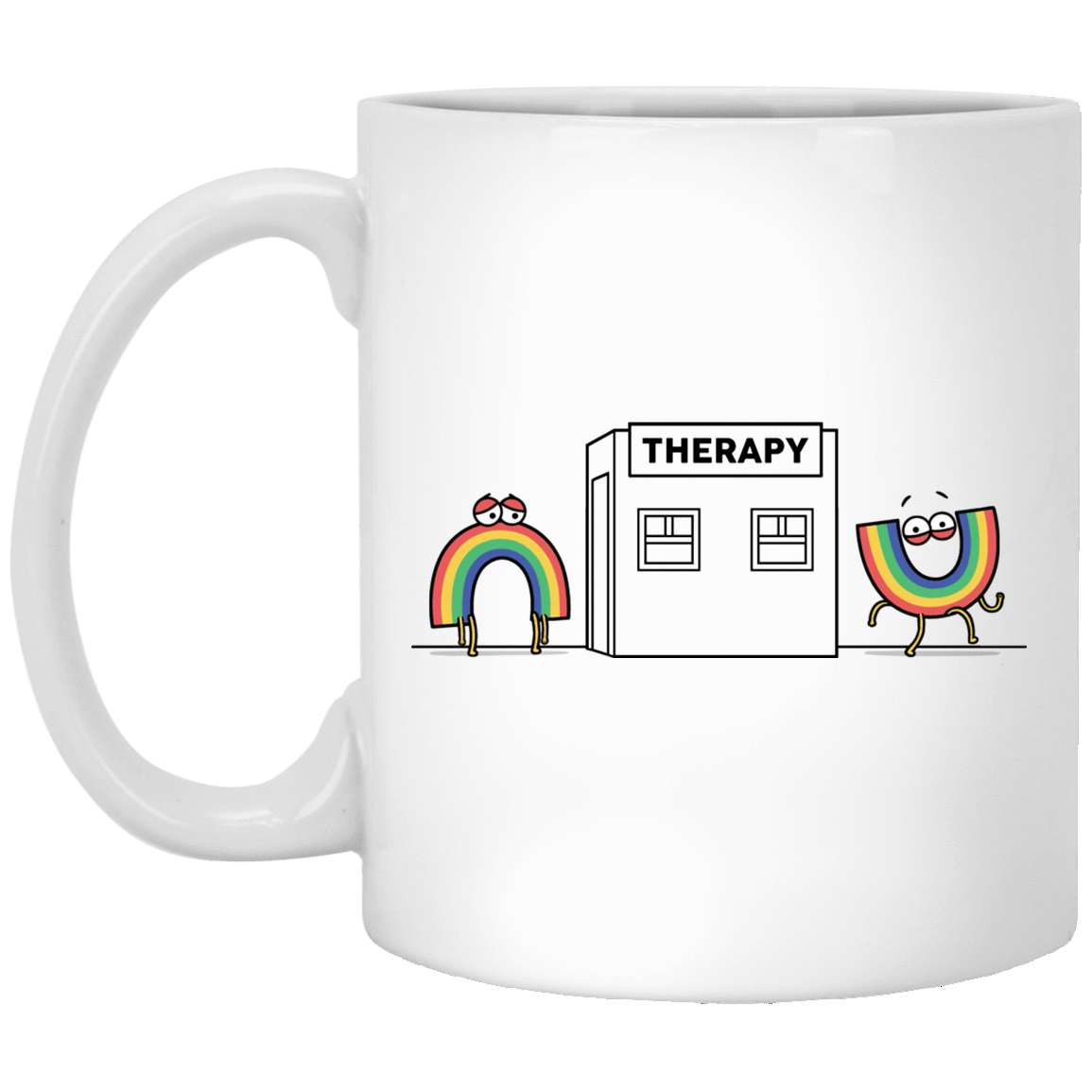 Drinkware White / One Size Rainbow Therapy 11oz Mug