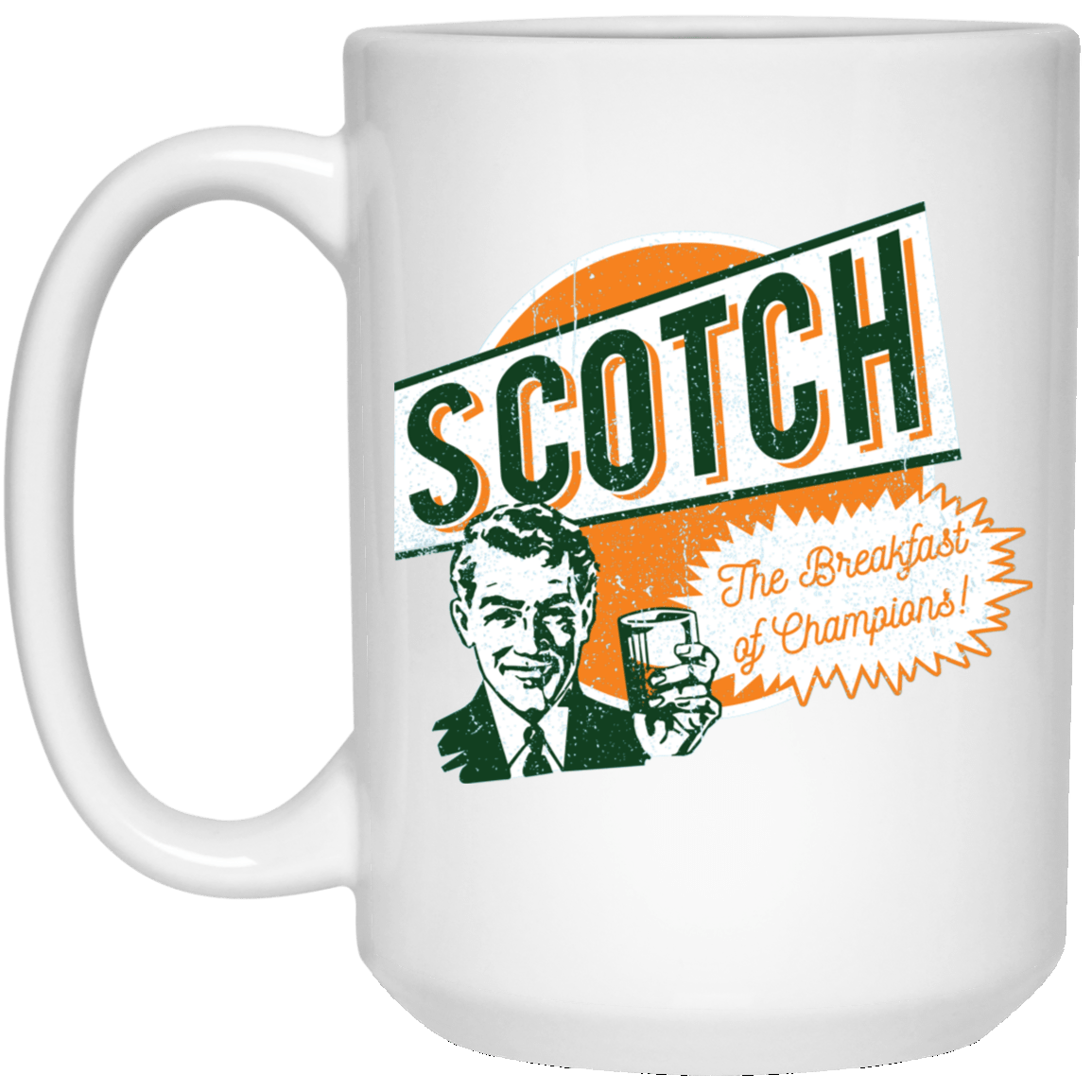 Drinkware White / One Size Scotch Retro Worn 15oz Mug