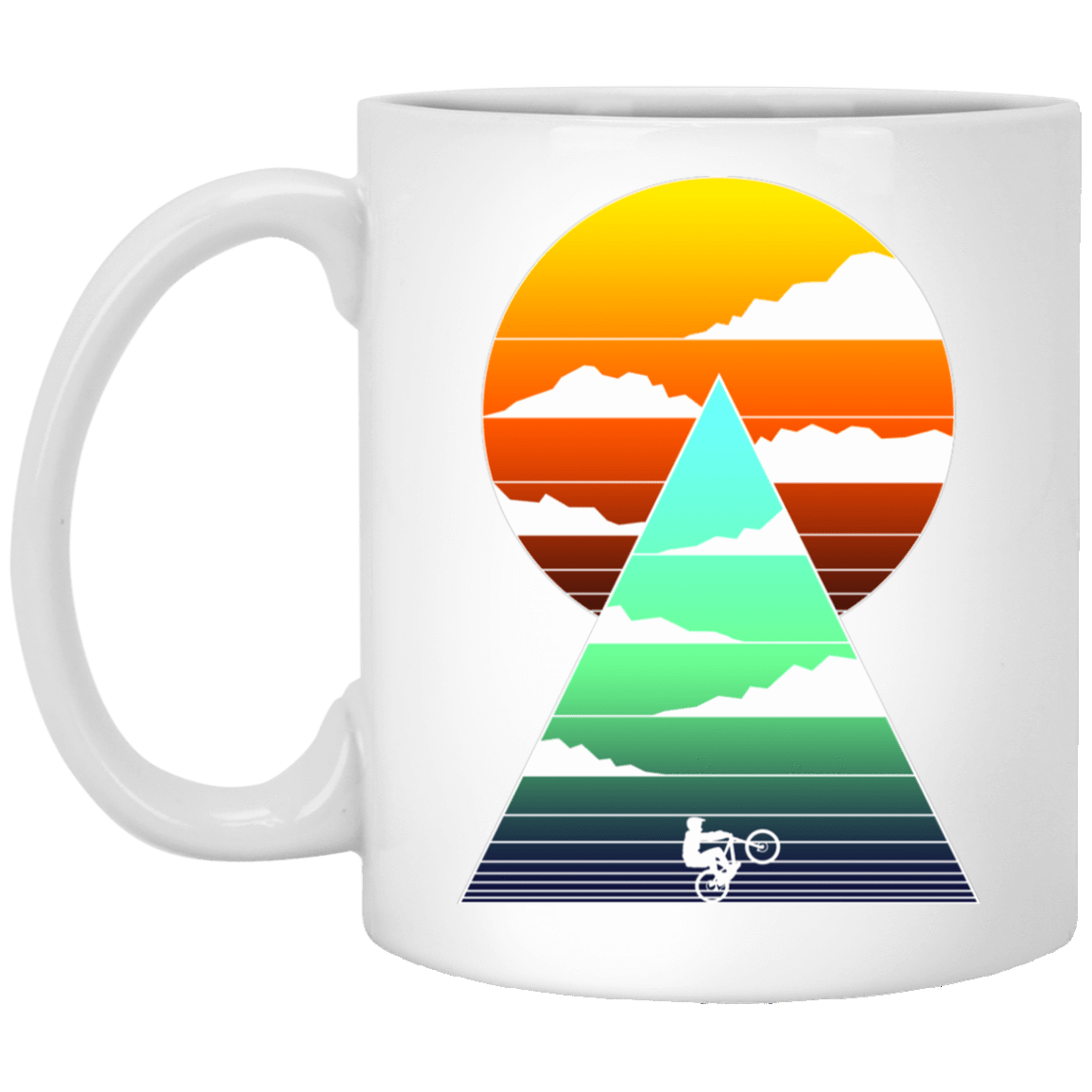 Drinkware White / One Size Sunrise Bike Ride 11oz Mug