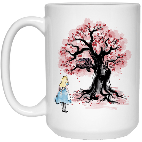 Drinkware White / One Size The Cheshire's tree Sumi-e 15oz Mug