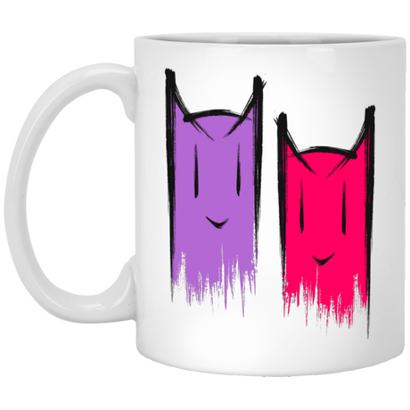 Drinkware White / One Size Two Crazy Cats 11oz Mug