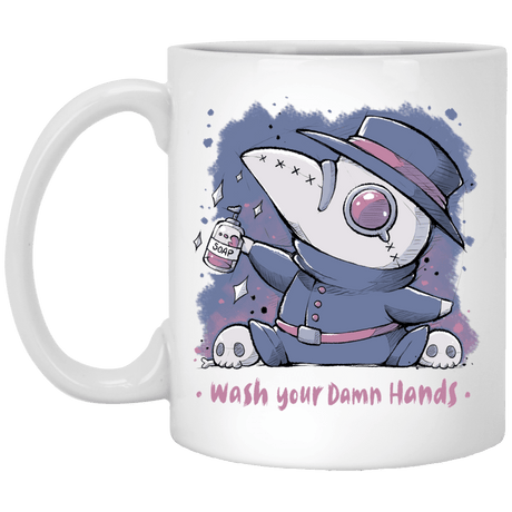 Drinkware White / One Size Wash Your Damn Hands 11oz Mug