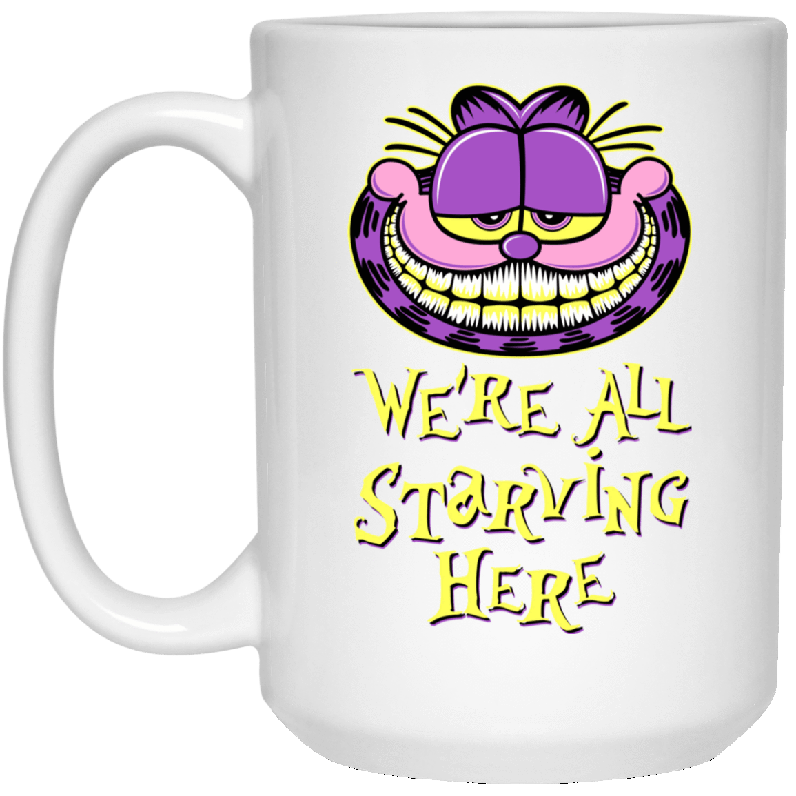 Drinkware White / One Size We're all starving 15oz Mug