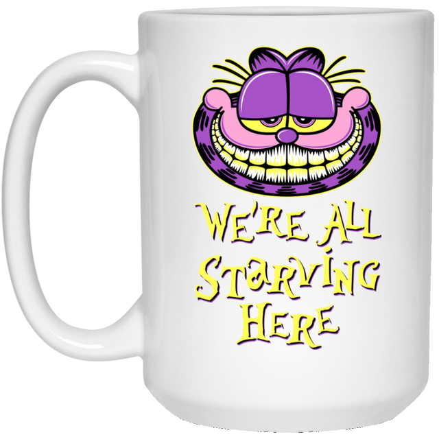 Drinkware White / One Size We're all starving 15oz Mug