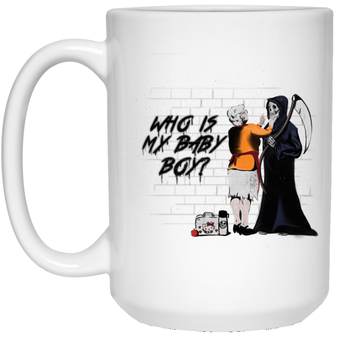 Drinkware White / One Size Who Is My Baby Boy 15oz Mug