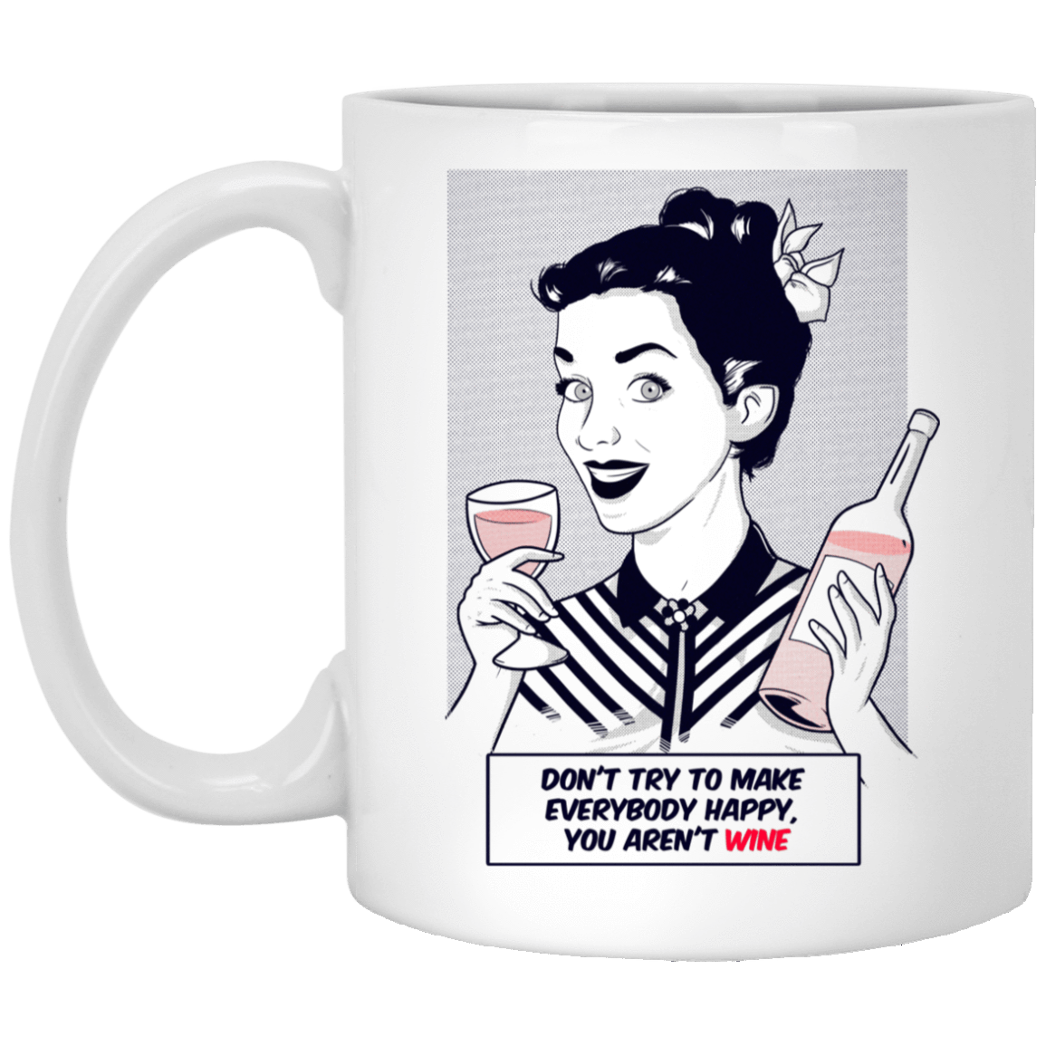 Drinkware White / One Size Wine 11oz Mug