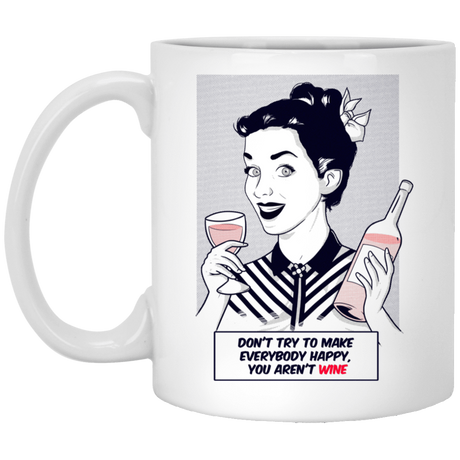 Drinkware White / One Size Wine 11oz Mug