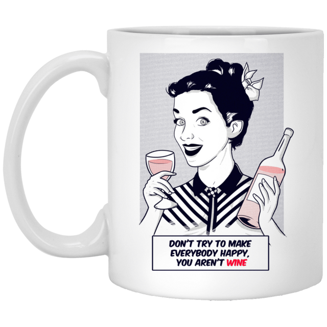 Drinkware White / One Size Wine 11oz Mug