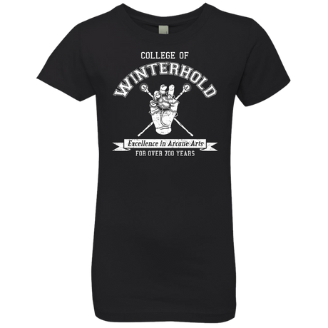 Girls_Premium T-Shirts Black / YXS College of Winterhold Girls Premium T-Shirt