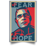 Housewares Grey / 12" x 18" A man with no fear Portrait Poster