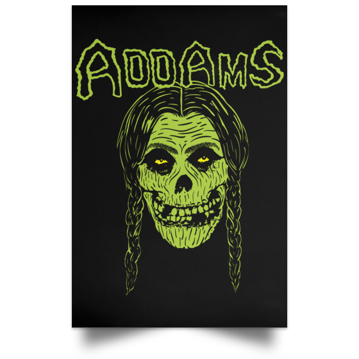 Housewares Black / 12" x 18" Addams Portrait Poster