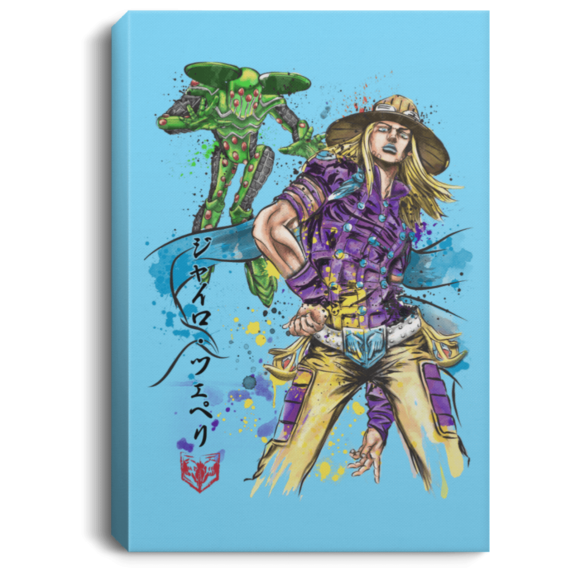 Housewares Columbia Blue / 8" x 12" Ball Breaker watercolor Premium Portrait Canvas