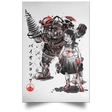 Housewares White / 12" x 18" Big Daddy and Little Sister sumi-e Portrait Poster