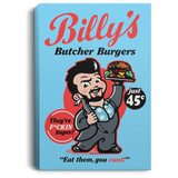 Housewares Columbia Blue / 8" x 12" Billy Butcher Burgers Premium Portrait Canvas
