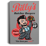 Housewares Gray / 8" x 12" Billy Butcher Burgers Premium Portrait Canvas