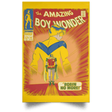 Housewares Athletic Gold / 12" x 18" Boy Wonder Portrait Poster