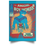 Housewares Turquoise / 12" x 18" Boy Wonder Portrait Poster