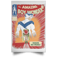 Housewares White / 12" x 18" Boy Wonder Portrait Poster