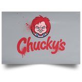 Housewares Grey / 18" x 12" Chuckys Logo Landscape Poster