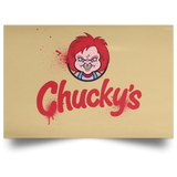 Housewares Tan / 18" x 12" Chuckys Logo Landscape Poster
