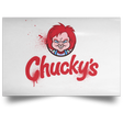 Housewares White / 18" x 12" Chuckys Logo Landscape Poster