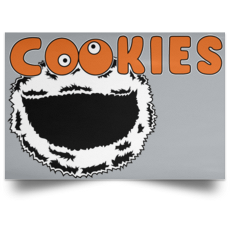 Housewares Grey / 18" x 12" Cookies! Landscape Poster