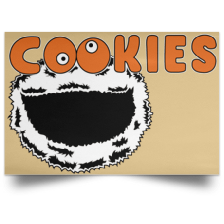 Housewares Tan / 18" x 12" Cookies! Landscape Poster