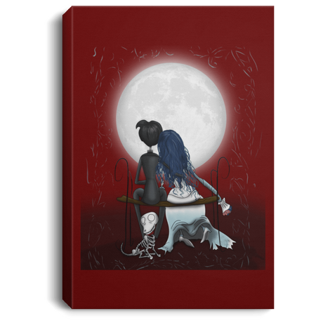 Housewares Maroon / 8" x 12" Corpse Bride Love Premium Portrait Canvas