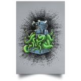 Housewares Grey / 12" x 18" Dalek Tentacles Portrait Poster