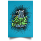 Housewares Turquoise / 12" x 18" Dalek Tentacles Portrait Poster