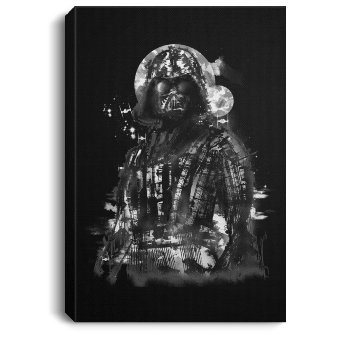 Housewares Black / 8" x 12" Darth Bot Premium Portrait Canvas