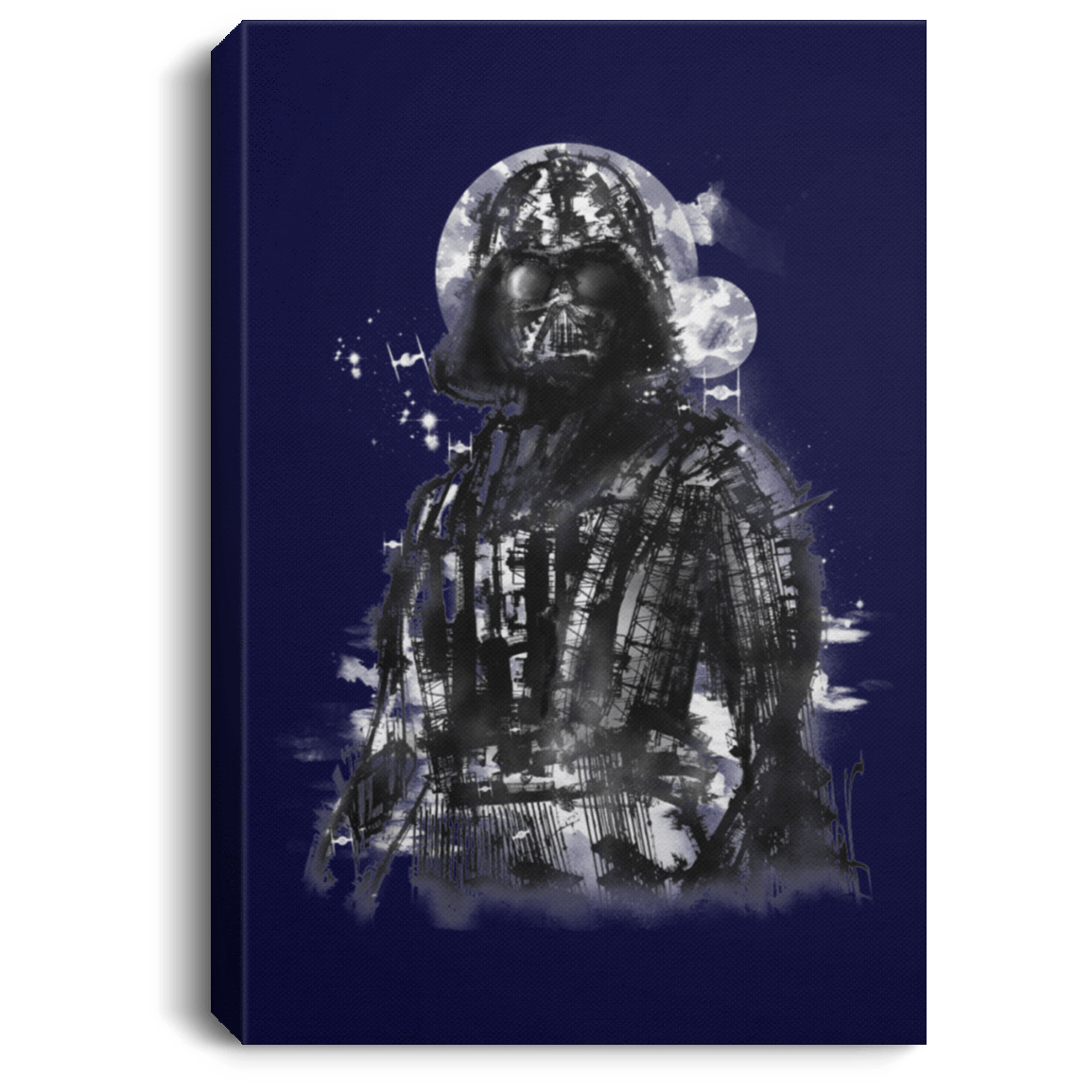 Housewares Navy / 8" x 12" Darth Bot Premium Portrait Canvas