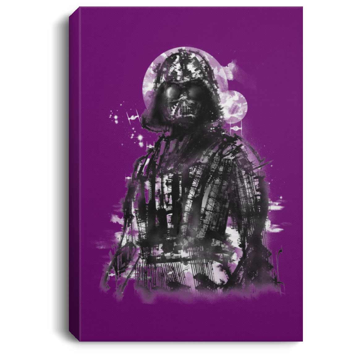 Housewares Purple / 8" x 12" Darth Bot Premium Portrait Canvas