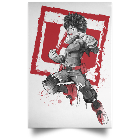 Housewares White / 12" x 18" Deku sumi-e Portrait Poster