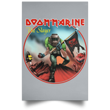 Housewares Grey / 12" x 18" Doom Marine Portrait Poster