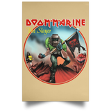 Housewares Tan / 12" x 18" Doom Marine Portrait Poster