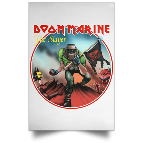 Housewares White / 12" x 18" Doom Marine Portrait Poster