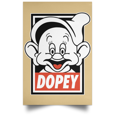 Housewares Tan / 12" x 18" Dopey Portrait Poster