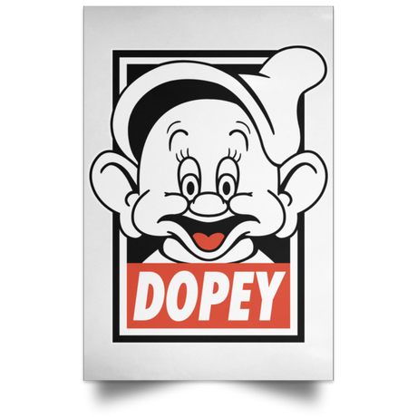 Housewares White / 12" x 18" Dopey Portrait Poster