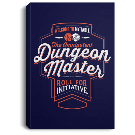 Housewares Navy / 8" x 12" Dungeon Master Premium Portrait Canvas