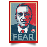 Housewares Red / 12" x 18" fear Portrait Poster
