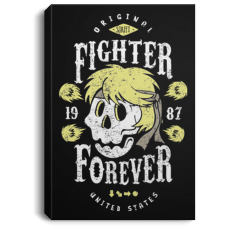 Housewares Black / 8" x 12" Fighter Forever Ken Premium Portrait Canvas