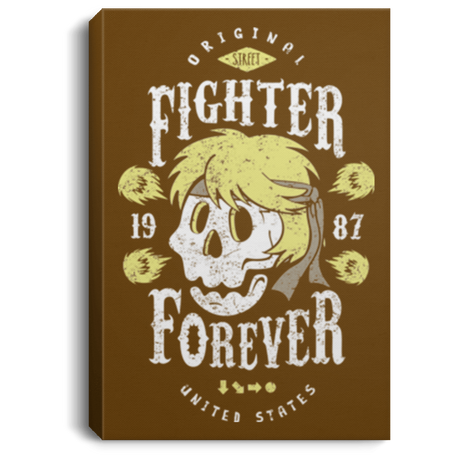 Housewares Brown / 8" x 12" Fighter Forever Ken Premium Portrait Canvas