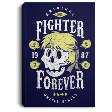 Housewares Navy / 8" x 12" Fighter Forever Ken Premium Portrait Canvas