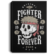 Housewares Black / 8" x 12" Fighter Forever Ryu Premium Portrait Canvas