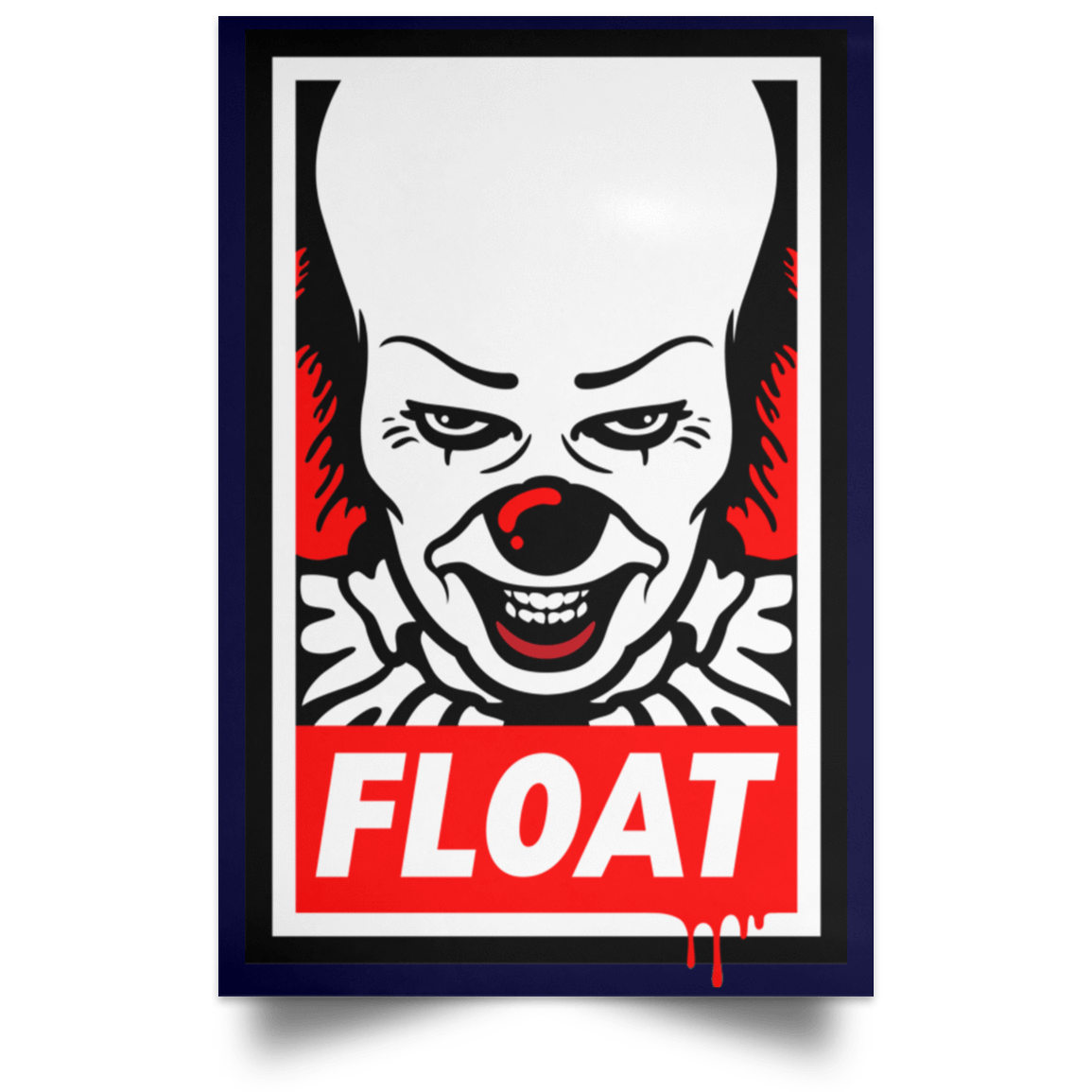 Housewares Navy / 12" x 18" Float Portrait Poster